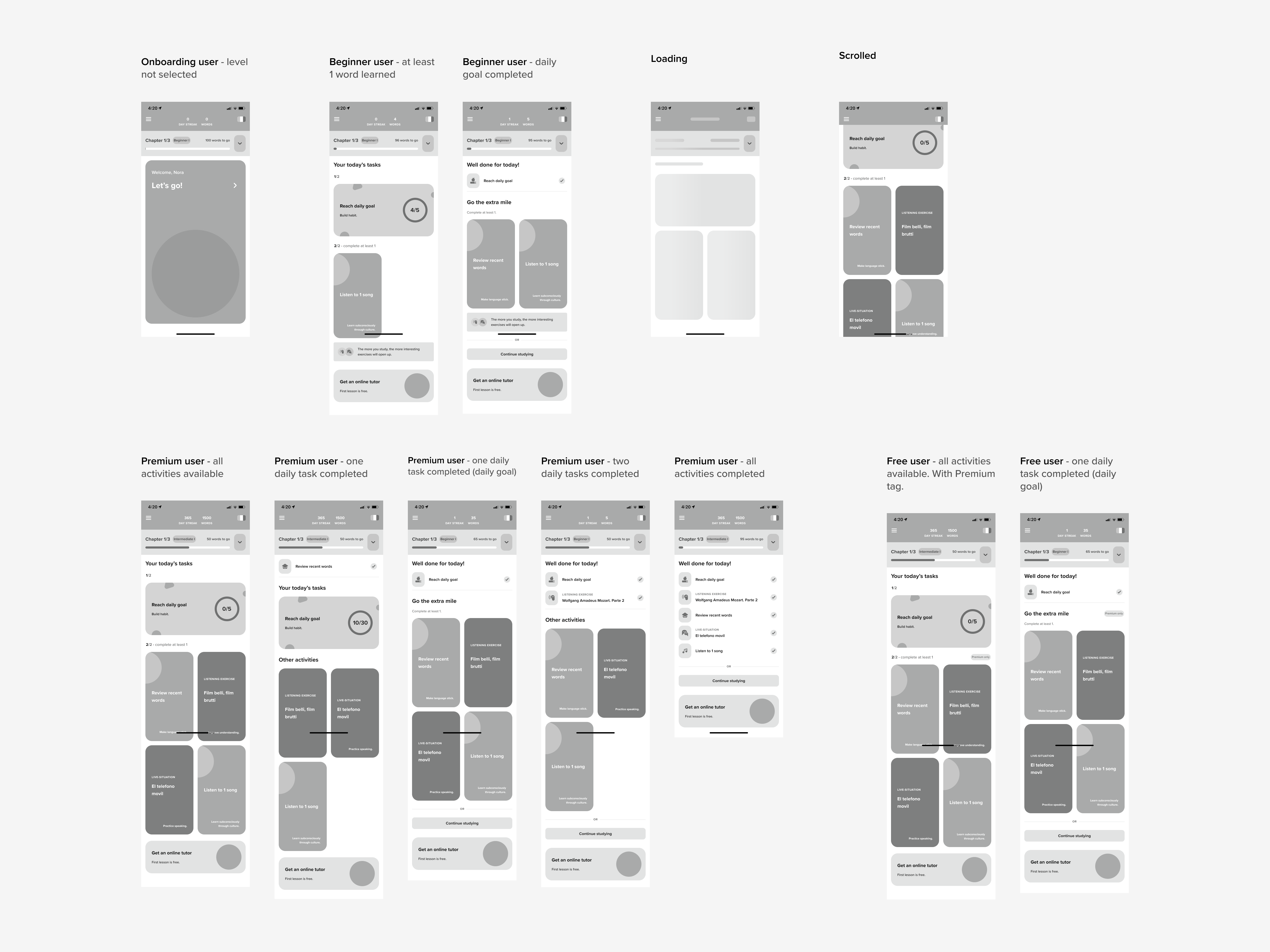 wireframes